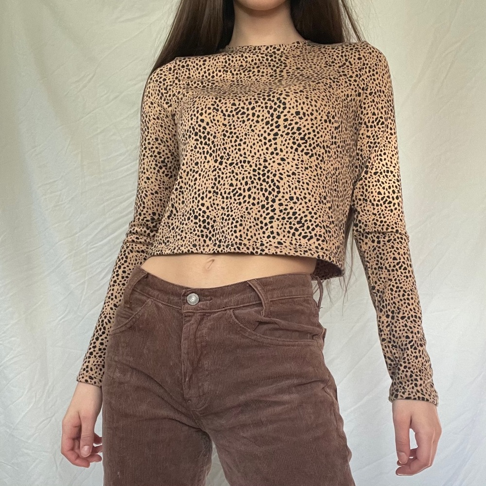 Cheetah Print Long Sleeve Shirt